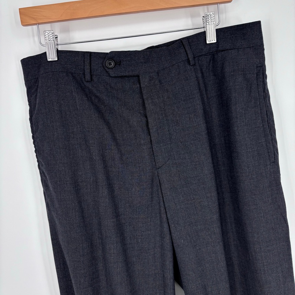 Prada Virgin Wool Blend Dress Pants Trousers Mens 34x32 (Tag 50) Charcoal Grey